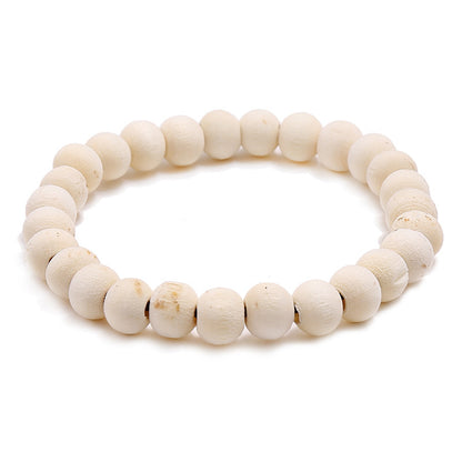 Simple Style Geometric Wooden Beads Wholesale Bracelets