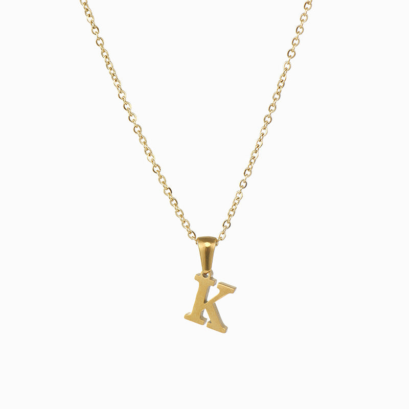 Simple Style Letter Stainless Steel Necklace 1 Piece