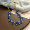 Fashion Geometric Alloy Inlay Rhinestones Women's Drop Earrings Necklace