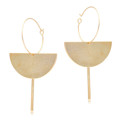 1 Pair Elegant Modern Style Irregular Irregular Plating Alloy Gold Plated Drop Earrings