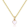 Fashion Heart Shape Stainless Steel Enamel Pendant Necklace 1 Piece