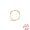 Fashion Round Sterling Silver Plating Inlay Zircon Nose Ring 1 Piece