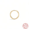 Fashion Round Sterling Silver Plating Inlay Zircon Nose Ring 1 Piece