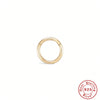 Fashion Round Sterling Silver Plating Inlay Zircon Nose Ring 1 Piece