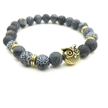 Retro Owl Tiger Eye Bracelets 1 Piece