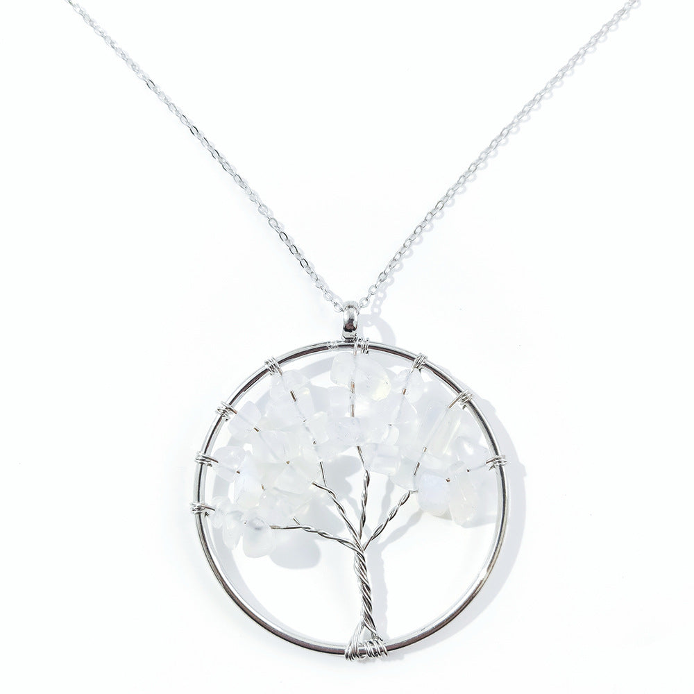 Simple Style Flower Crystal Hollow Out Pendant Necklace 1 Piece