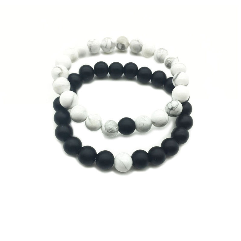 Simple Style Round Glass/colored Glaze Beaded Bracelets 1 Set