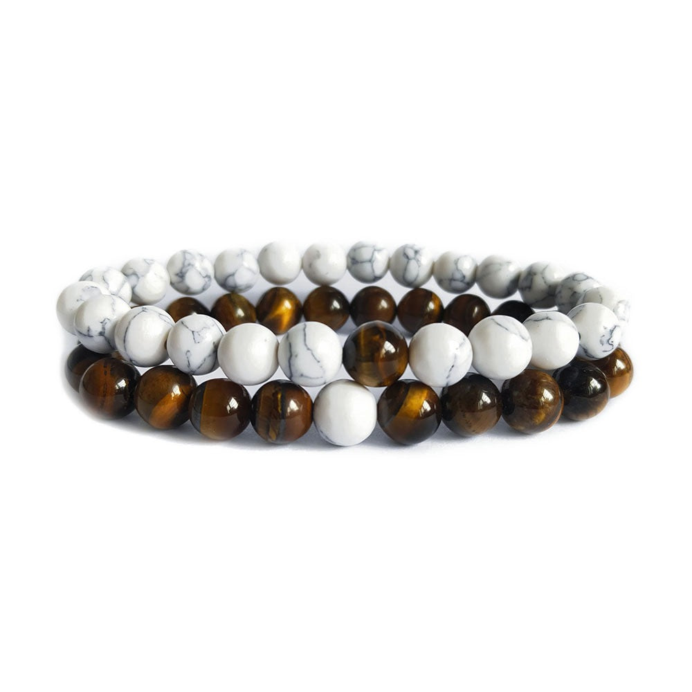 Simple Style Round Glass/colored Glaze Beaded Bracelets 1 Set