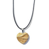 Simple Style Heart Shape Natural Stone Polishing Pendant Necklace 1 Piece