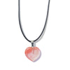 Simple Style Heart Shape Natural Stone Polishing Pendant Necklace 1 Piece