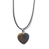 Simple Style Heart Shape Natural Stone Polishing Pendant Necklace 1 Piece