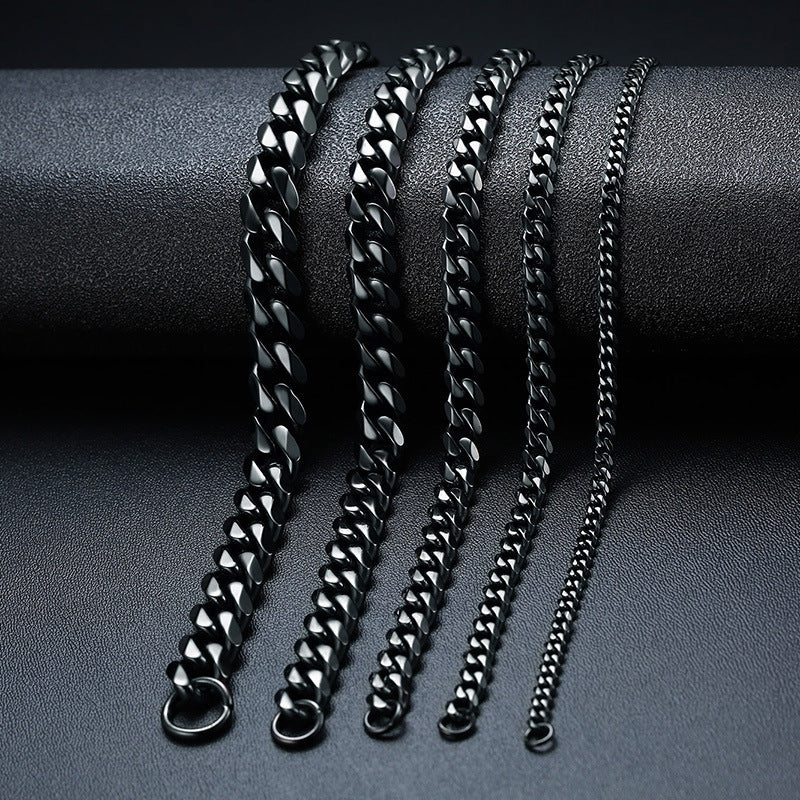 Basic Geometric Titanium Steel Bracelets Plating Stainless Steel Bracelets