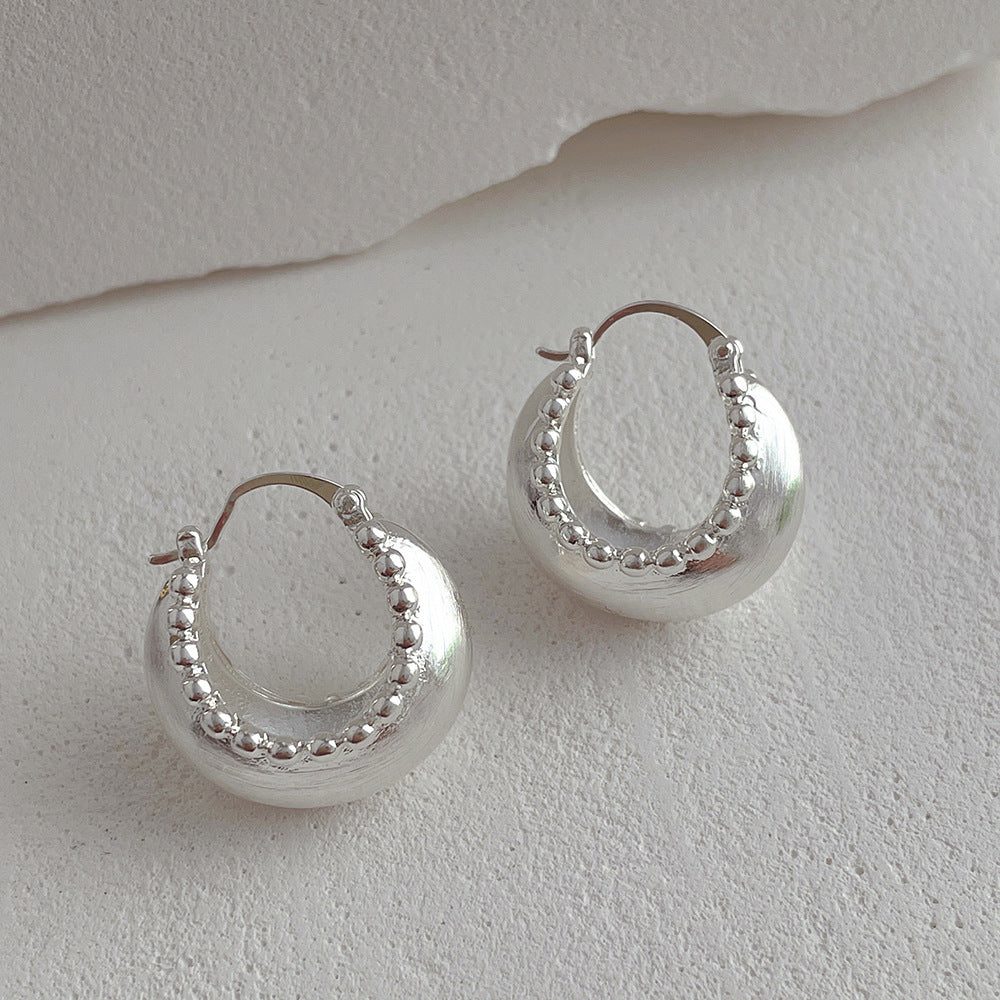 Vintage Style Simple Style U Shape Alloy Women's Hoop Earrings