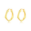 1 Pair Fashion Rhombus Metal Plating Women's Earrings