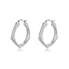 1 Pair Fashion Rhombus Metal Plating Women's Earrings