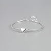 Fashion Heart Shape Silver Plating Bracelets 1 Piece