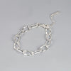 Simple Style Solid Color Silver Plating Hollow Out Bracelets 1 Piece