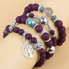 1 Set Fashion Tree Alloy Resin Beaded Women's Bracelets