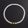 Simple Style Rectangle Alloy Rhinestone Unisex Tennis Bracelet