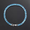 Simple Style Rectangle Alloy Rhinestone Unisex Tennis Bracelet