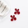 1 Pair Sweet Letter Cherry Flower Alloy Plating Women's Earrings