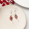 1 Pair Sweet Letter Cherry Flower Alloy Plating Women's Earrings