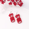 1 Pair Sweet Letter Cherry Flower Alloy Plating Women's Earrings