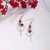 1 Pair Sweet Letter Cherry Flower Alloy Plating Women's Earrings