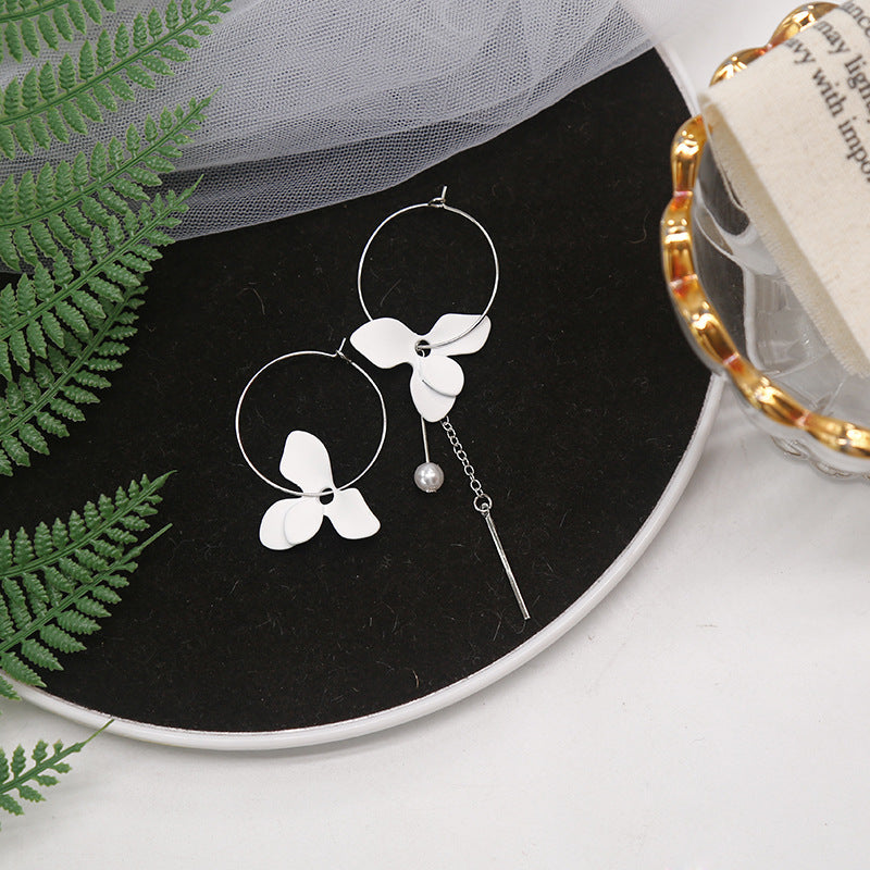 1 Pair Fashion Geometric Flower Alloy Plating Women'S Earrings