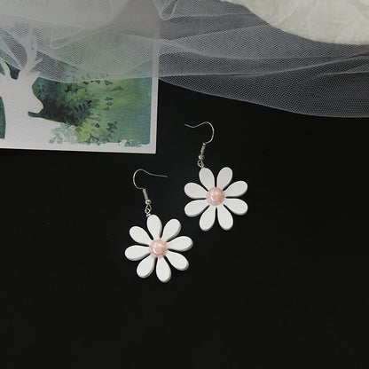 1 Pair Fashion Geometric Flower Alloy Plating Women'S Earrings