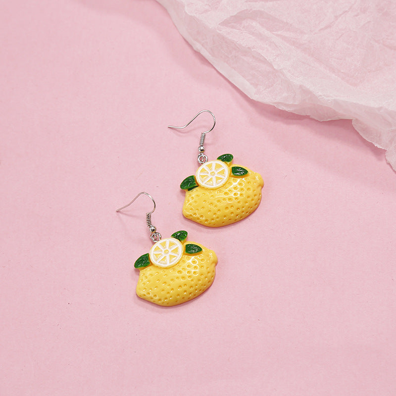 1 Pair Sweet Fruit Alloy Plating Women's Drop Earrings