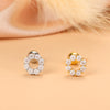 Simple Style Feather Butterfly Stainless Steel Copper Plating Inlay Zircon Ear Studs 1 Piece