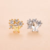 Fashion Star Metal Plating Zircon Nose Studs 1 Piece