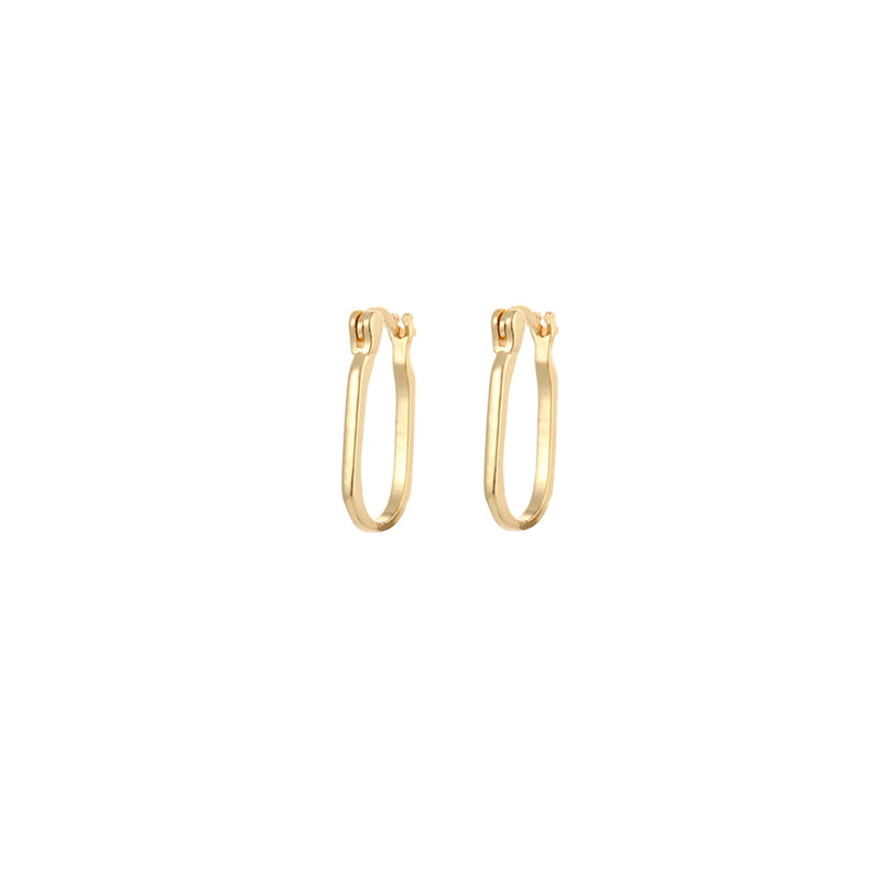 Ins Style Simple Style Cool Style Geometric Copper Plating Earrings 1 Pair