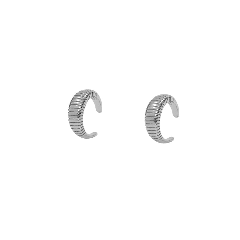 1 Pair Ins Style Fashion Simple Style C Shape Plating Copper Gold Plated Ear Clips Earrings