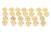 Korean Style Round Copper Gold Plated Zircon Rings 1 Piece