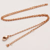 Fashion Solid Color Titanium Steel Plating Necklace 1 Piece