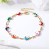 1 Piece Fashion Devil's Eye Dolphin Flower Alloy Enamel Artificial Pearls Women's Bracelets