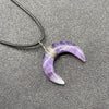 Fashion Moon Crystal Polishing Pendant Necklace 1 Piece