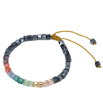 Simple Style Geometric Glass Glass Wholesale Bracelets