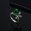 1 Piece Fashion Rose Flower Alloy Plating Women's Open Ring