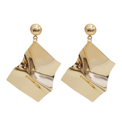 1 Pair Elegant Modern Style Irregular Irregular Plating Alloy Gold Plated Drop Earrings