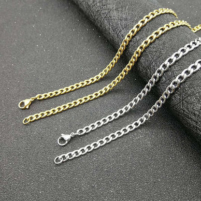 Hip Hop Chain Titanium Steel Necklaces