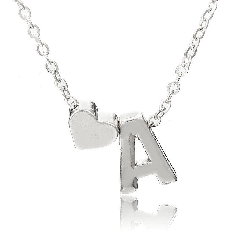 1 Piece Fashion Letter Alloy Chain Women's Pendant Necklace