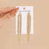 1 Pair Elegant Tassel Alloy Gold Plated Women's Drop Earrings