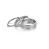 Simple Style Solid Color Stainless Steel Metal Rings