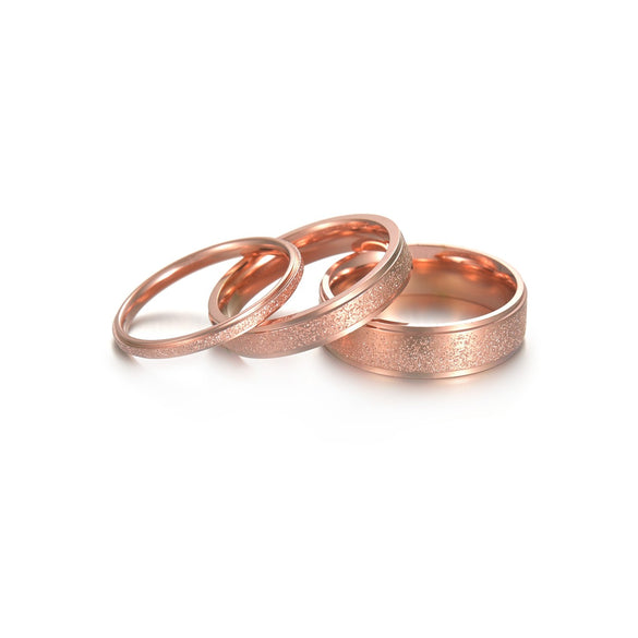 Simple Style Solid Color Stainless Steel Metal Rings