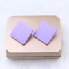 1 Pair Simple Style Geometric Arylic Stoving Varnish Women's Ear Studs