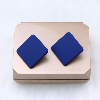 1 Pair Simple Style Geometric Arylic Stoving Varnish Women's Ear Studs