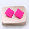 1 Pair Simple Style Geometric Arylic Stoving Varnish Women's Ear Studs